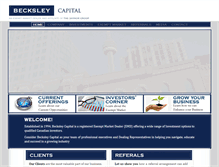 Tablet Screenshot of becksleycapital.com